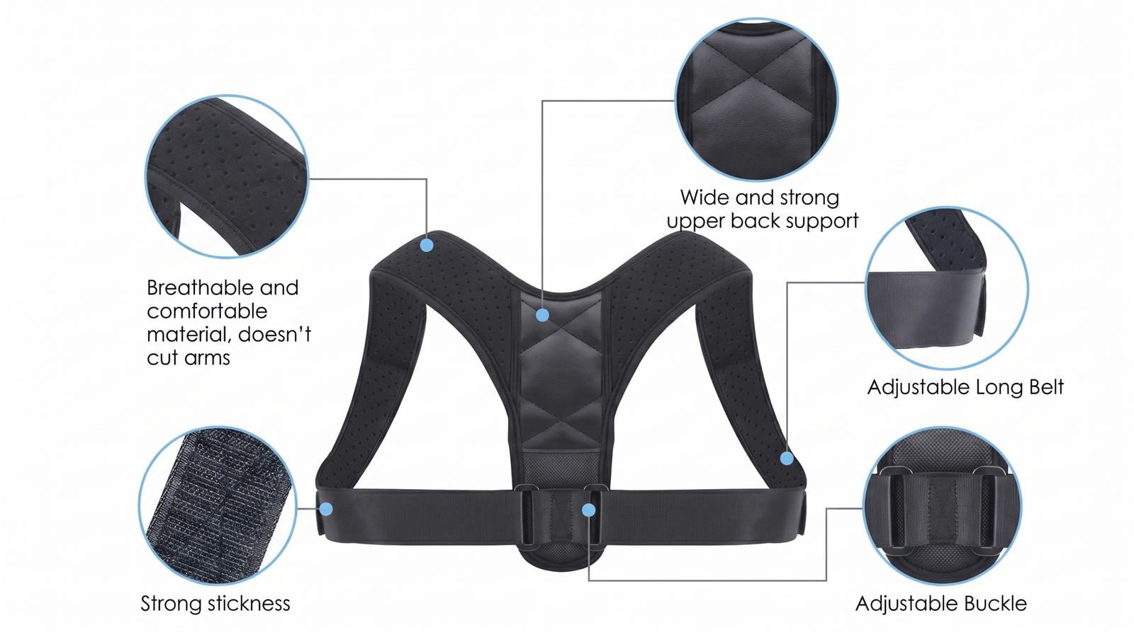 TrueFIt Posture Corrector Features